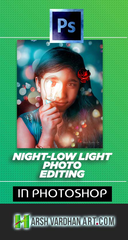Night Portrait Low Light Portrait Retouching Photoshop CC Hindi Urdu