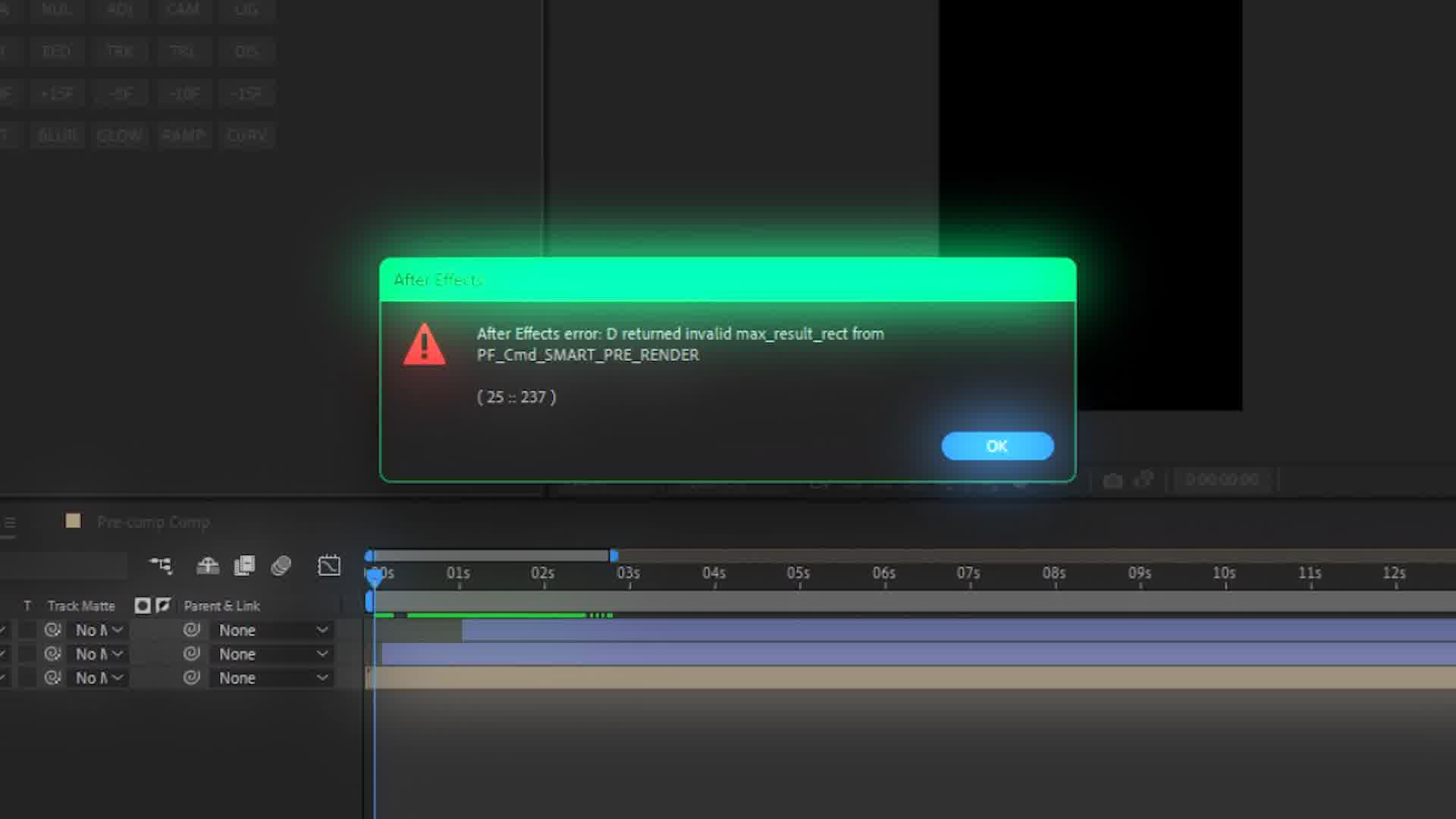 Fixed 100%,D returned invalid from max_result_rect pf_cmd_smart_pre_render,After Effects Error D returned invalid from max_result_rect pf_cmd_smart_pre_render,after effects tutorial,after effects,adobe after effects,after effects error,fix after effects error,common after effects error,how to fix after effects error,fix after effects playback error